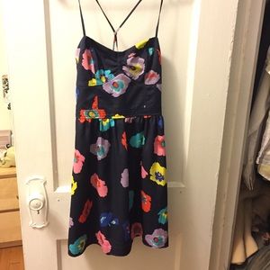 Navy Blue Floral Sundress - American Eagle